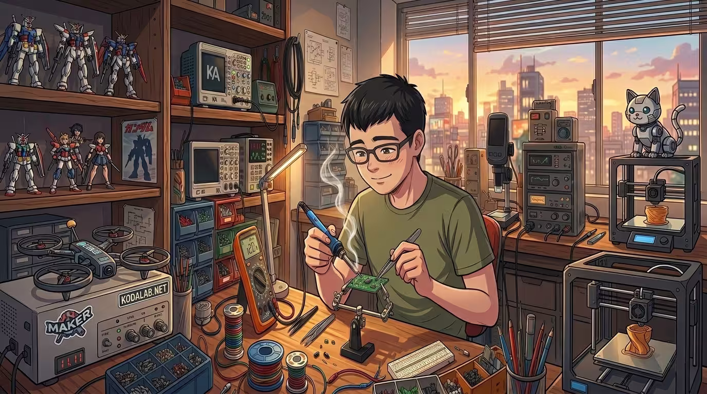 Copertina articolo: "Dal multimetro al microscopio: cosa serve davvero sul banco di un maker?".