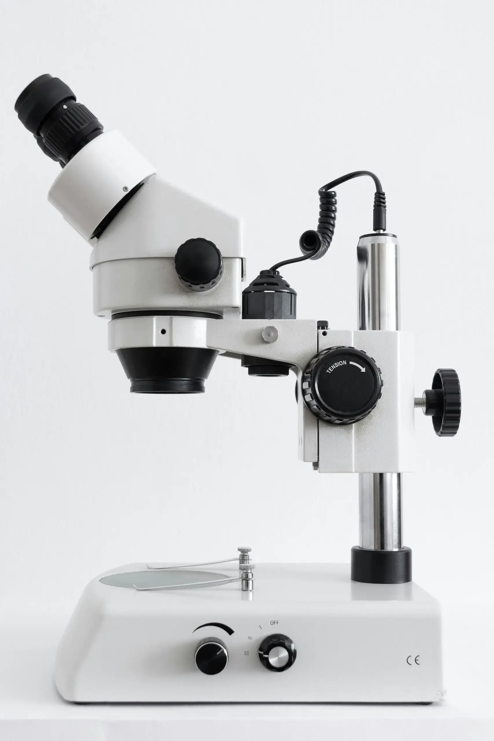 Esempio di microscopio stereoscopico ottico.